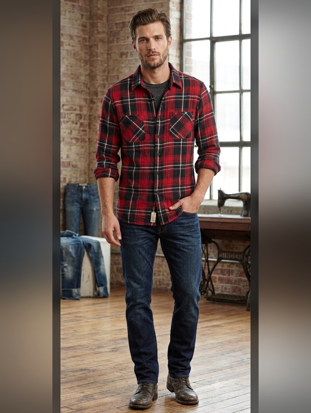 Denim & Supply Ralph Lauren Plaid Flannel Shirt XXL 2XL Outdoor #15t
